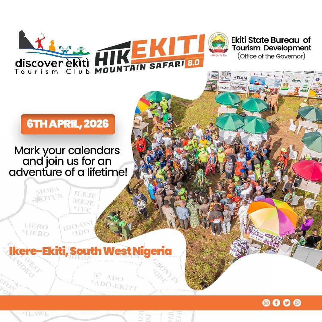 Don't be told details coming soon on how to register for the Hike Ekiti Mountain Safari