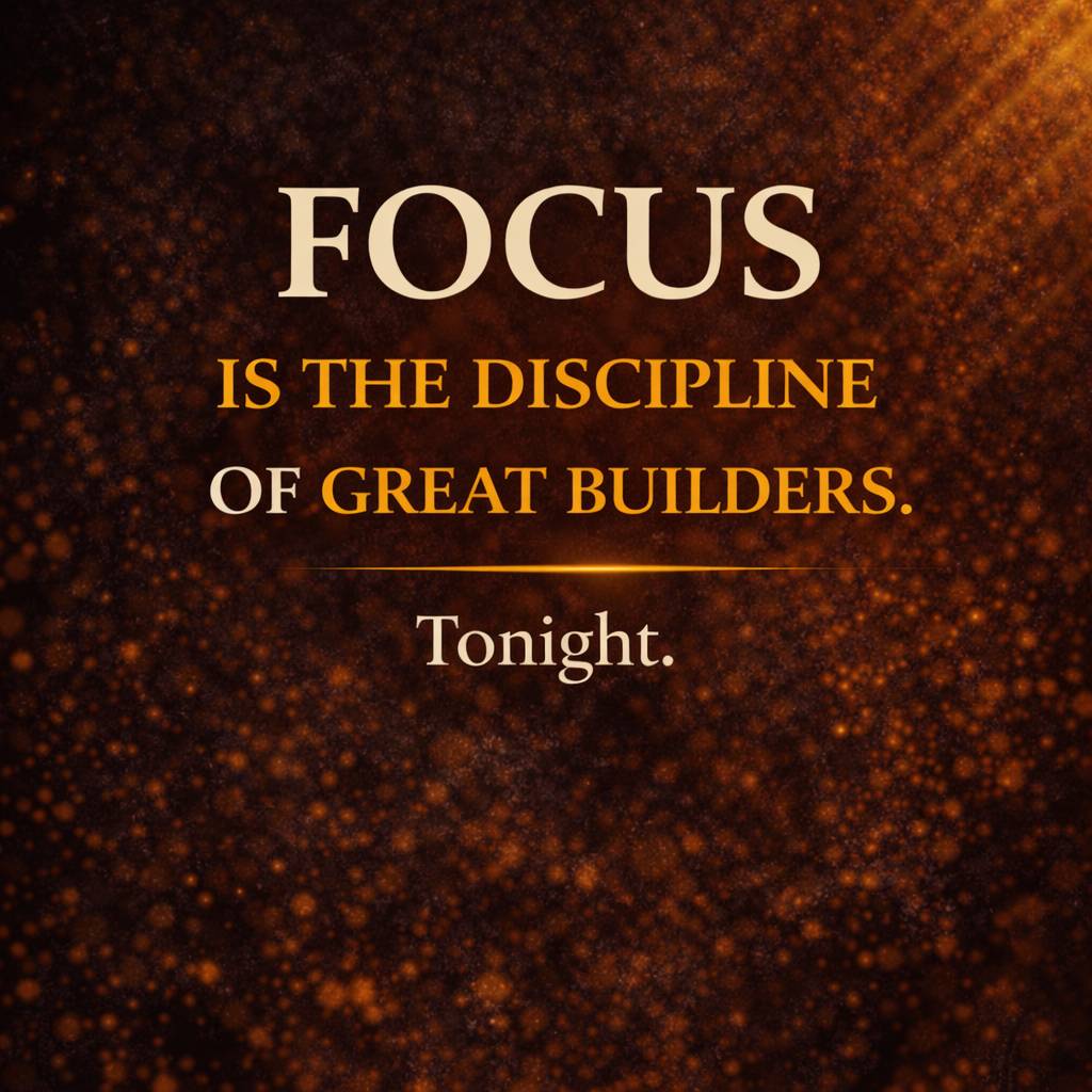 Many people are hardworking.
Many people are ambitious.
But very few people are truly focused.
Distr...