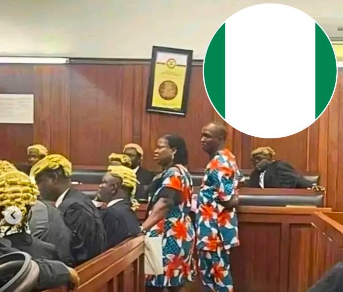 A Nigerian couple appeared at their divorce hearing wearing matching outfits.
The judge, taken abac...