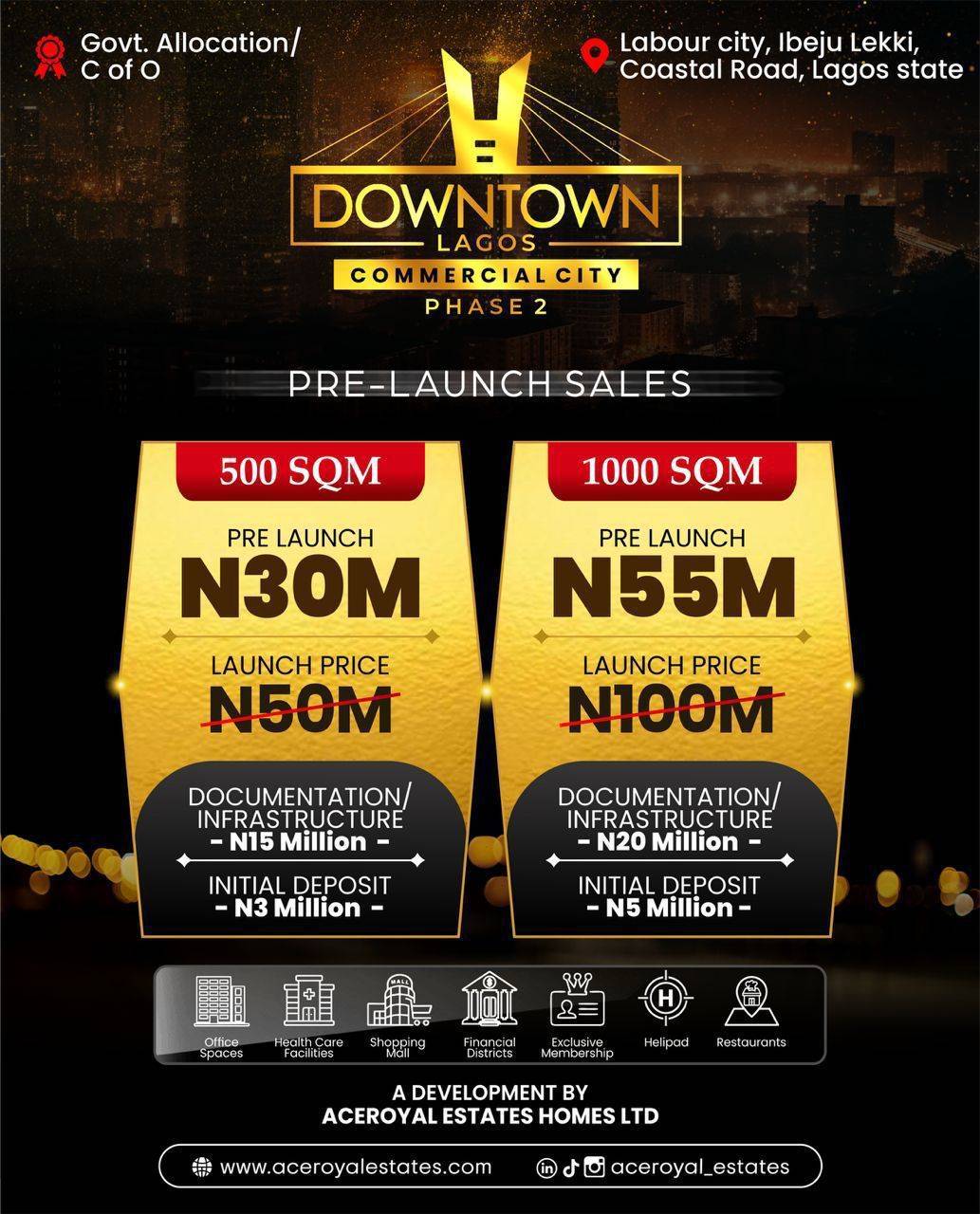 *Welcome to Downtown Lagos Commercial City – Phase 2.*
A new standard for visibility, scale, and op...
