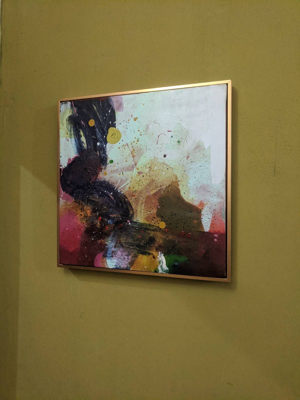 Title : "Train of Thought"
Size : 46 x 46 cm
Medium : Acrylic on canvas
Year : 2024
Artist : Charles...