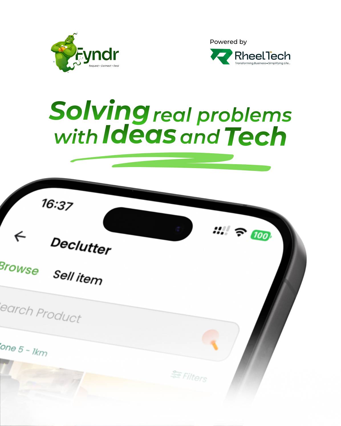 Fyndr Declutter is the first platform that lets you buy, sell, or give away used and unwanted items...