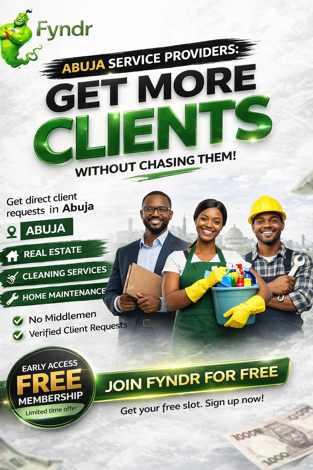 Free early access. Register here: https://onboarding.fyndr.ng/onboard