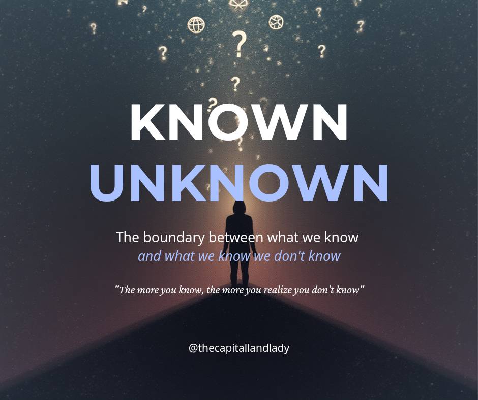 Realization of the unknown is a powerful tool to Actualization of your Potentials