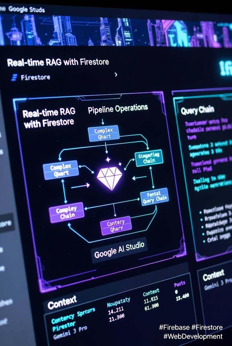 The new Firestore Pipeline Operations + Google AI Studio = Real-time RAG without the headache.
Cha...