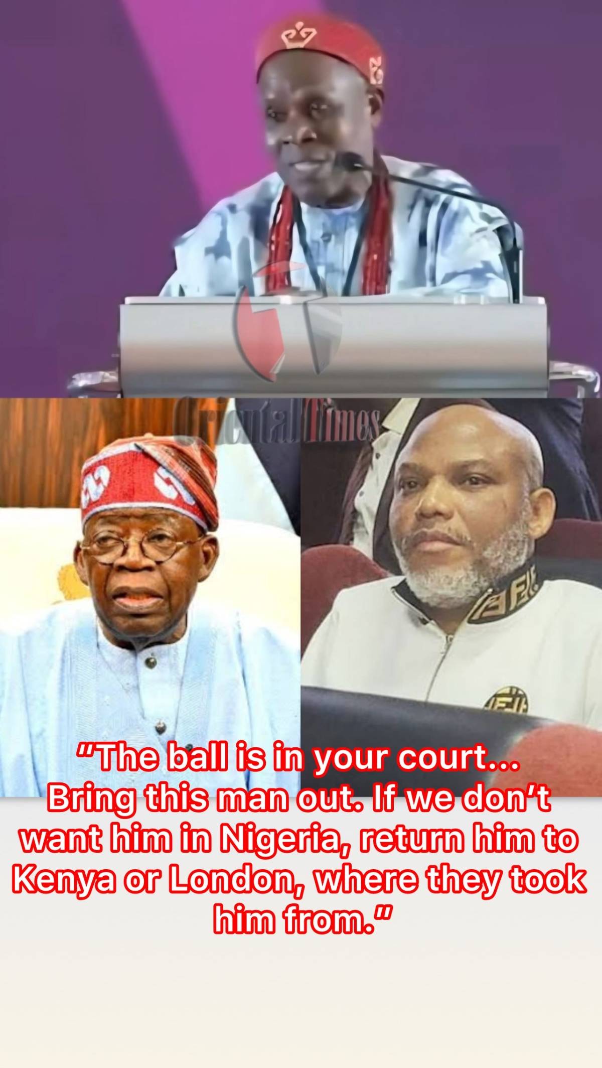 During a meeting with President Bola Tinubu in Abuja (attended by stakeholders on regional issues),...