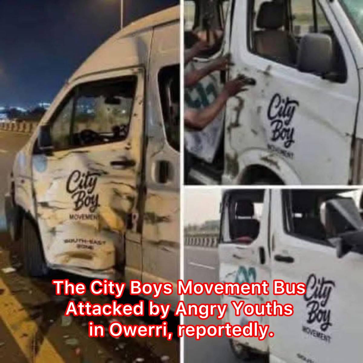 Many online media reports are claiming that a vehicle associated with the City Boy Movement — a poli...
