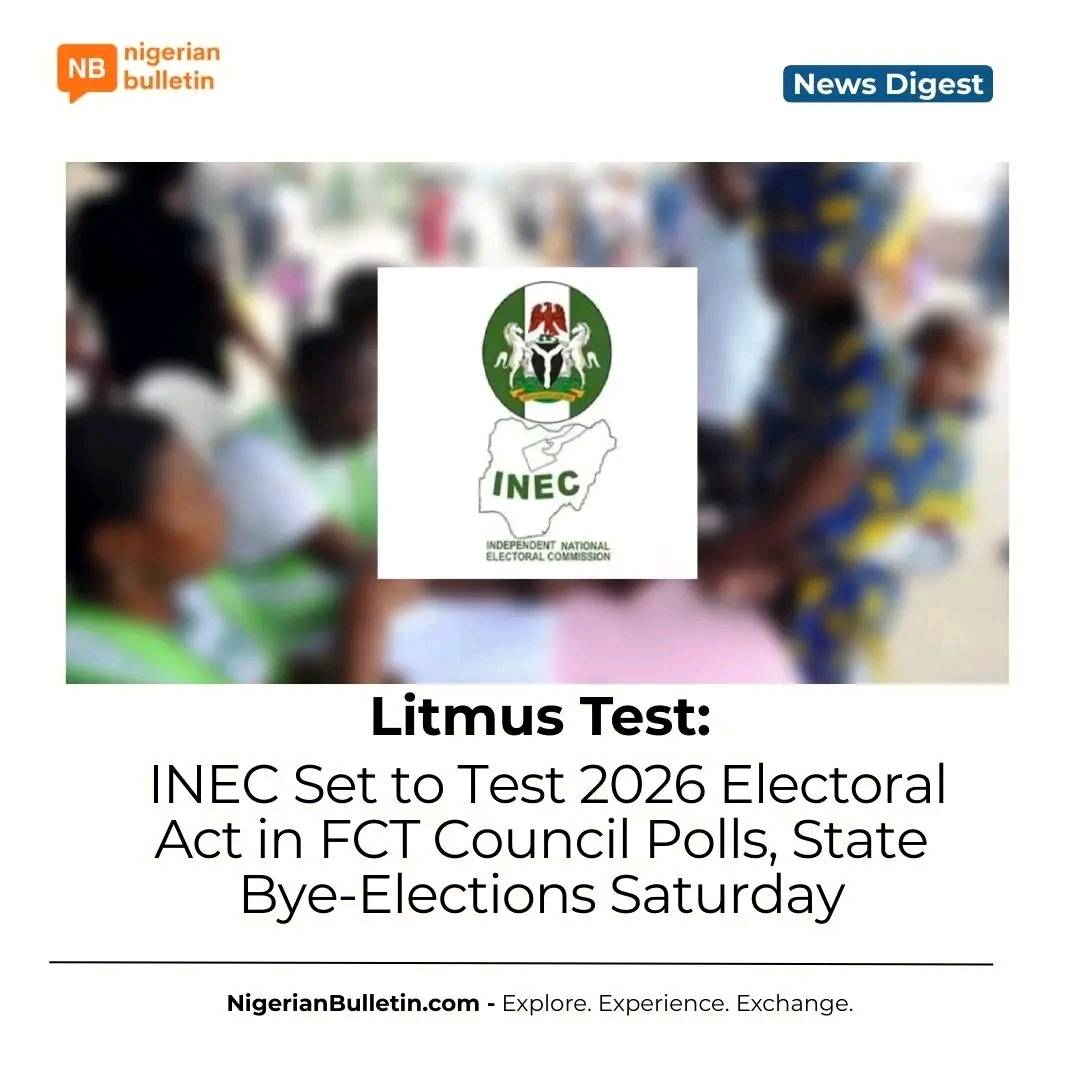 INEC will hold its first elections under the new 2026 Electoral Act this Saturday, with FCT council...