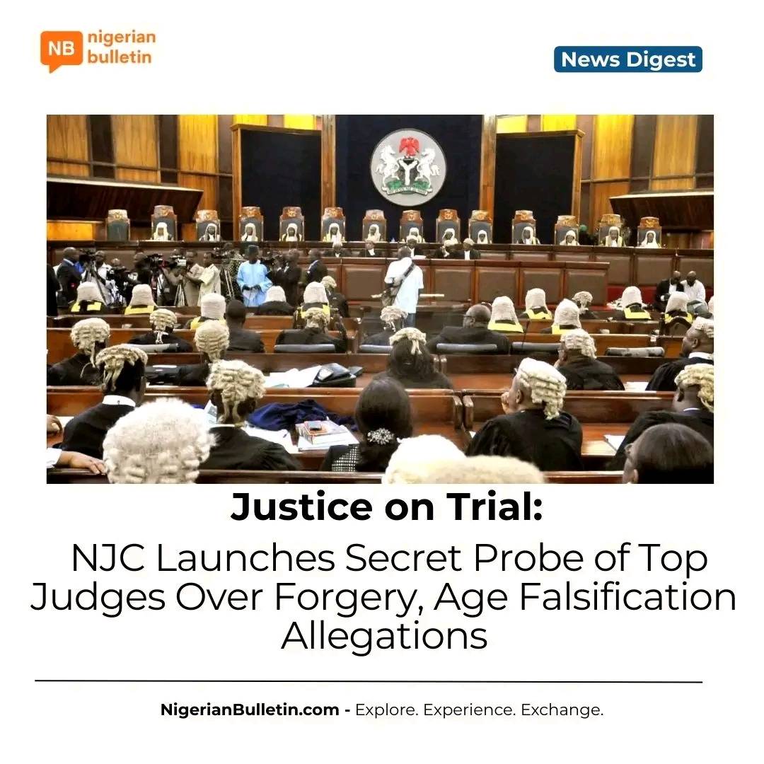NJC launches discreet probe of top Nigerian judges over damning petitions alleging forgery, age fals...