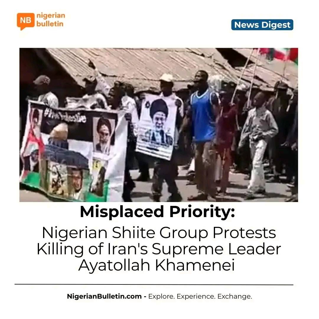 Nigerian Shiite group IMN protests in Niger State over killing of Iran's Supreme Leader Ayatollah Kh...