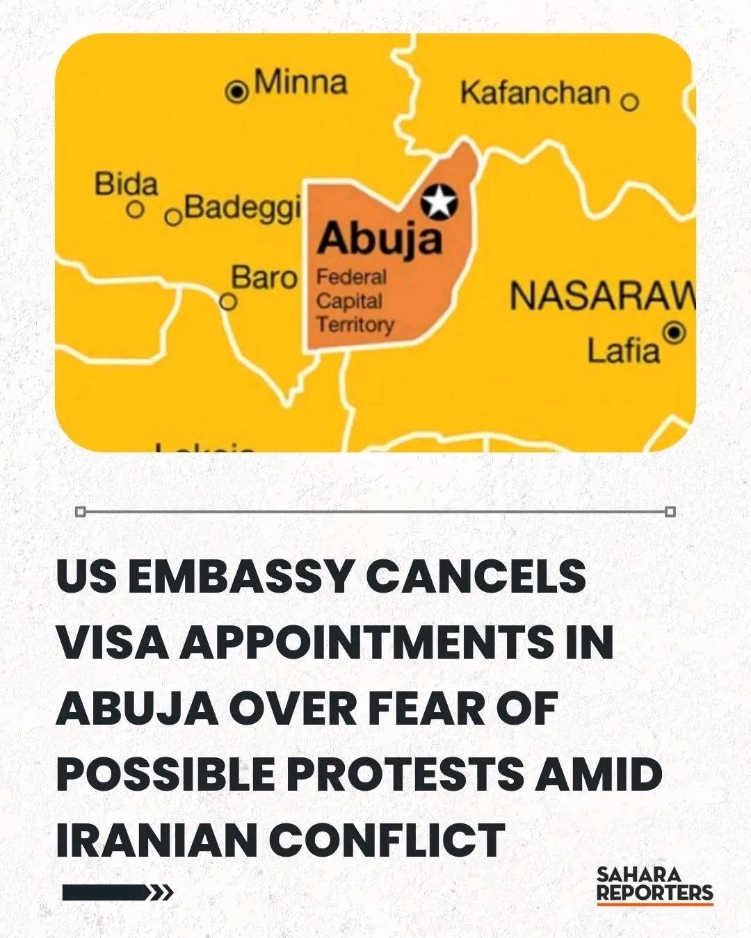 US Embassy Cancels Visa Appointments In Abuja Over Fear Of Possible Protests Amid Iranian Conflict