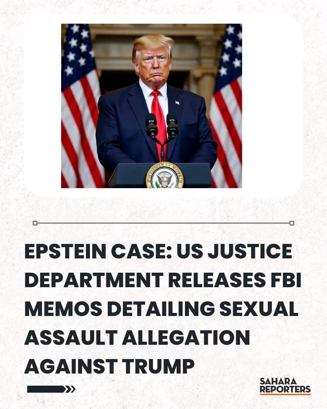 Epstein Case: US Justice Department Releases FBI Memos Detailing Sexual Assault Allegation Against T...