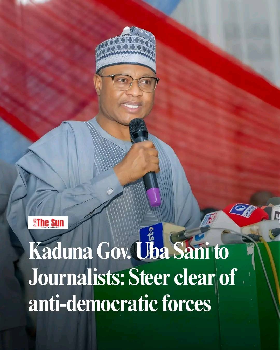Governor Uba Sani of Kaduna State has said that Nigeria is under the threat of politicians who are b...