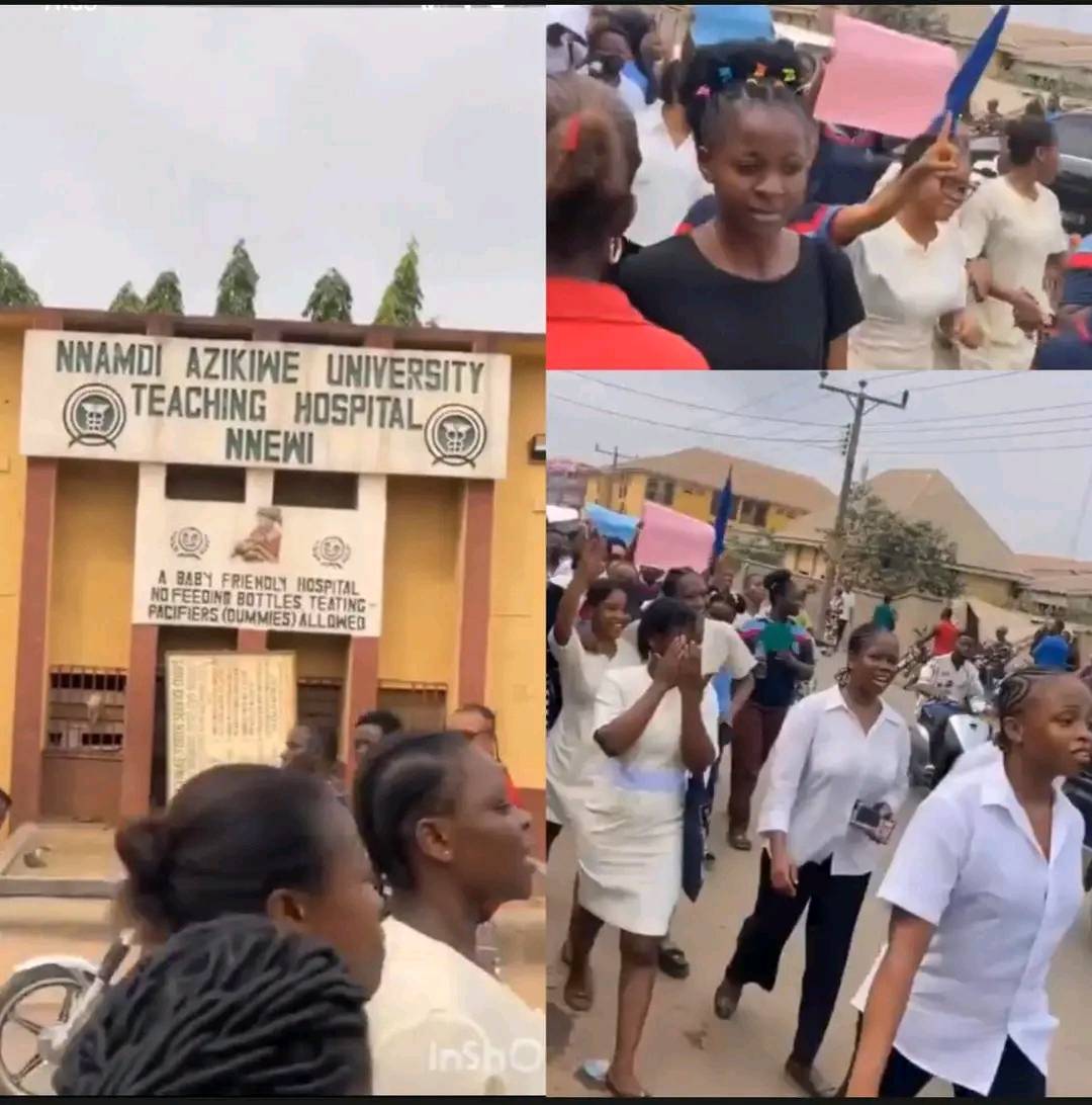 Just In: Students of Nnamdi Azikiwe University Teaching Hospital (NAUTH) Nnewi, School of Nursing st...