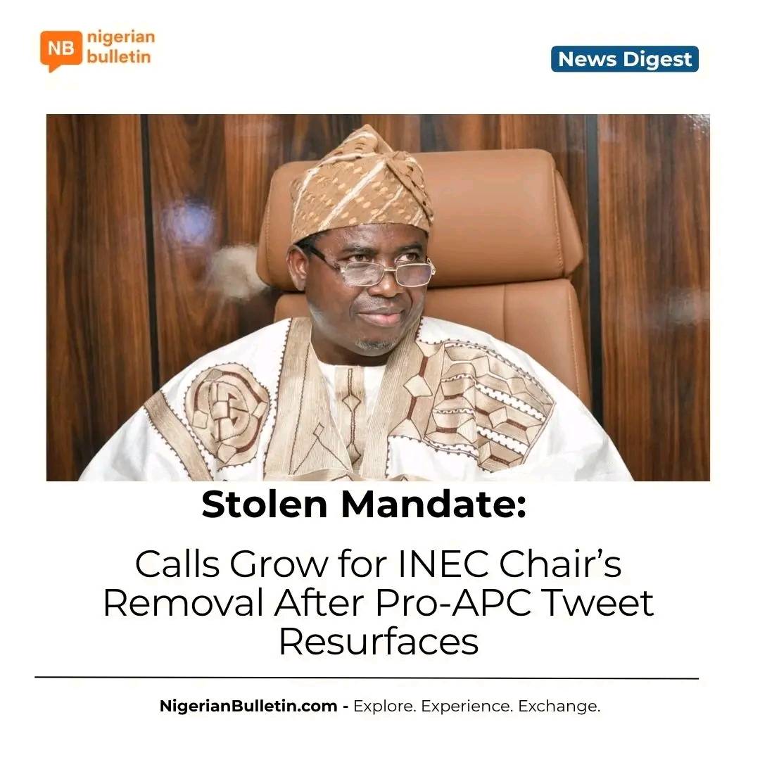 A deleted tweet has exposed INEC Chairman Joash Amupitan as an APC card-carrying member. 'Victory is...