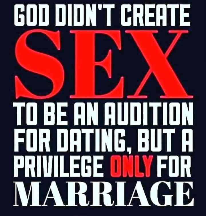 1Corinthians7:2-3(NLT)says, "Because sexual sin is a danger, each man should have his own wife, and...