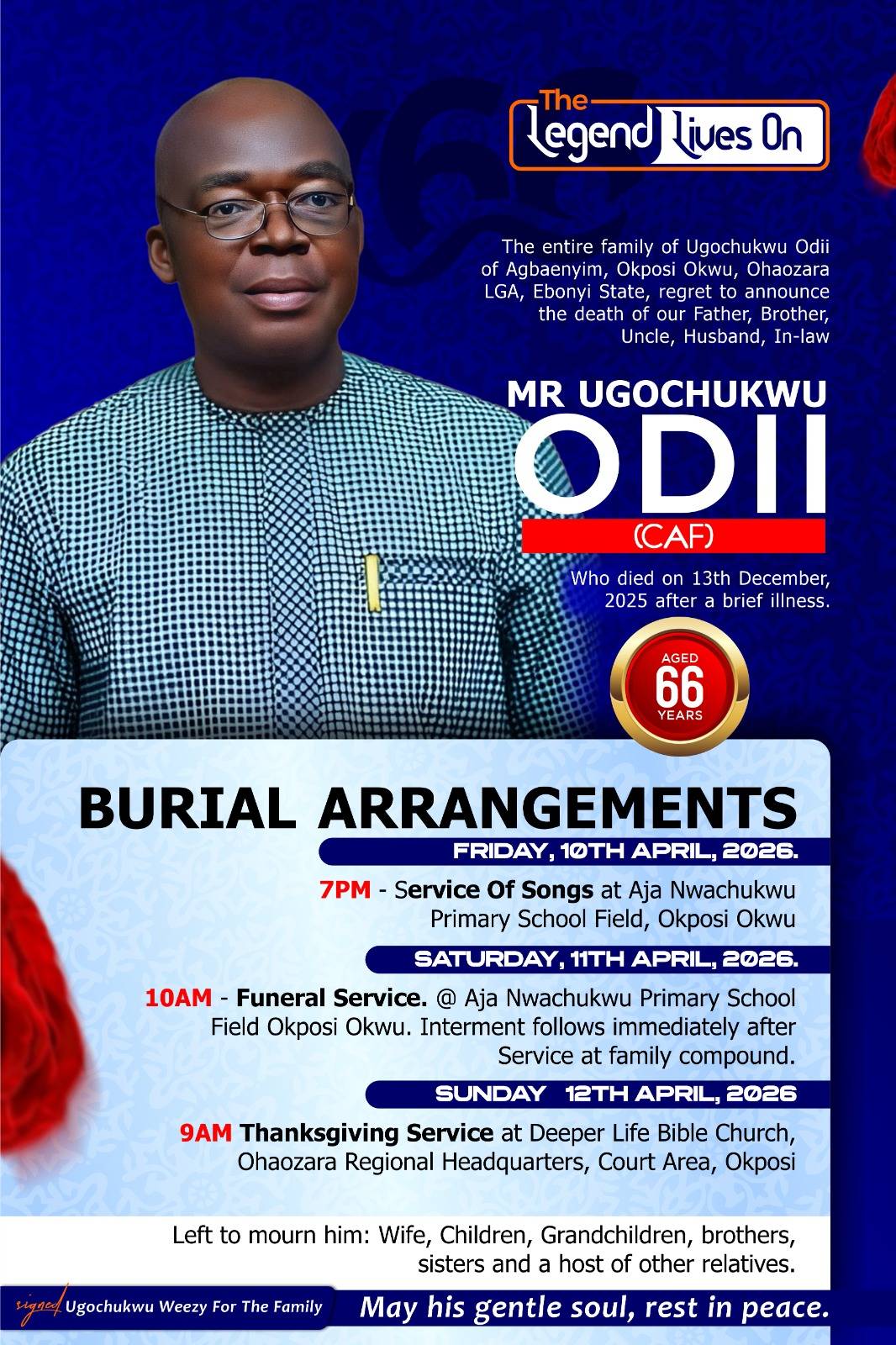 Post by Kenneth Okike Chukwu-Ogbu