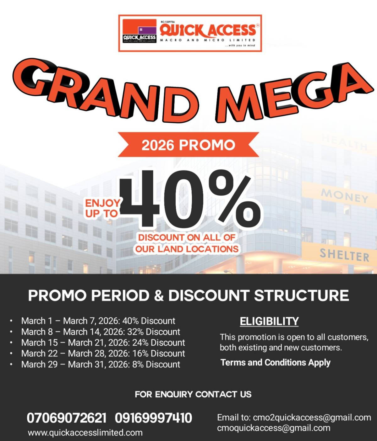 Why pay full price when you can enjoy up to 40% OFF on premium land deals?
This March, we’re giving...