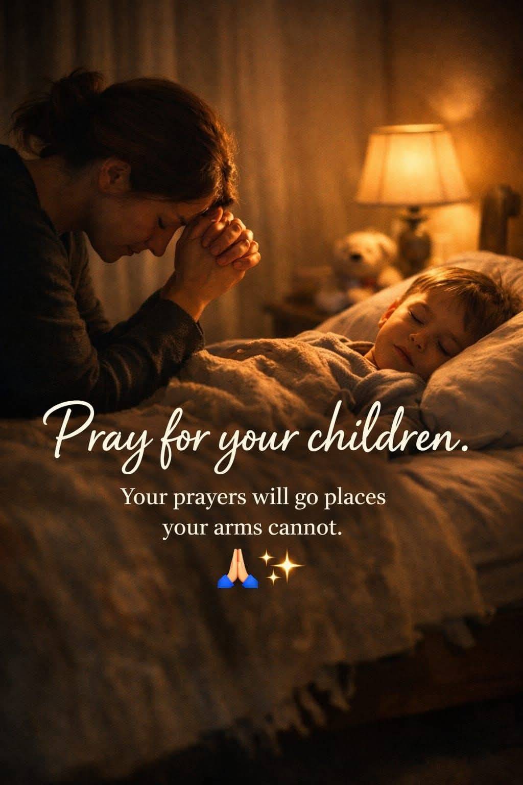 Your prayers will go places your arms couldn't