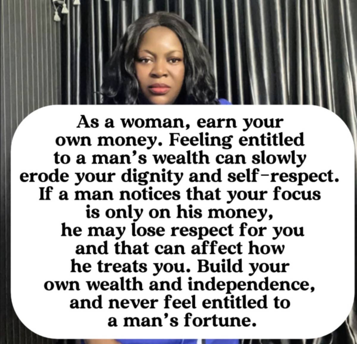 Respect Starts with Self-Sufficiency