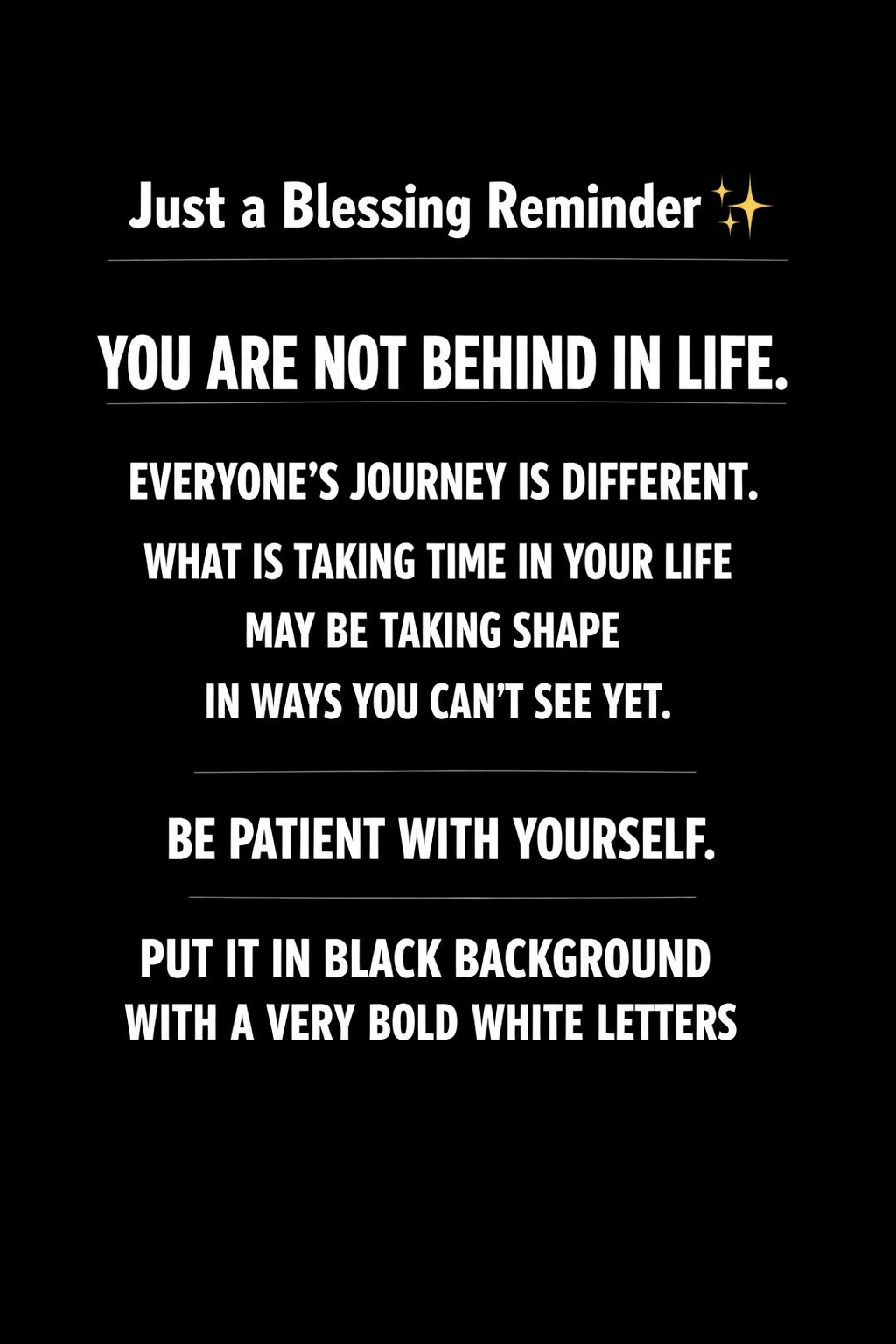Just a Blessing Reminder 👇