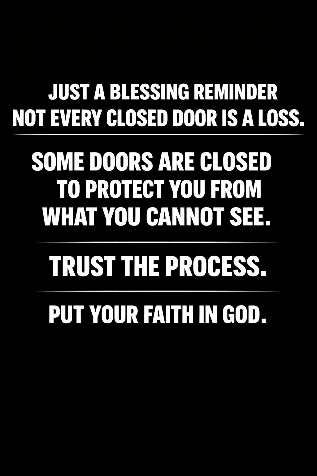 Just a Blessing reminder