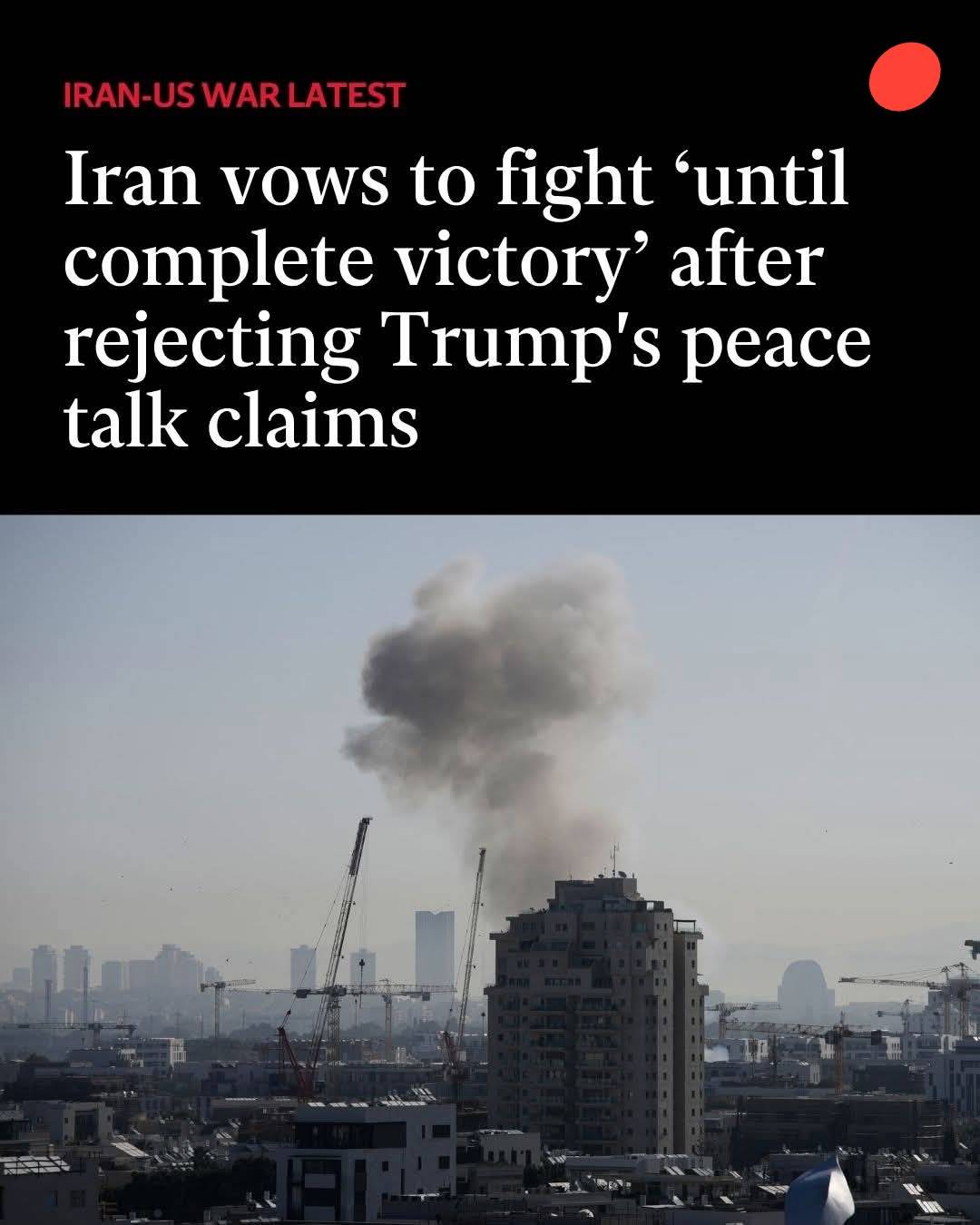 The spokesman of Iran’s top military command vows that Iran will fight “until complete victory”