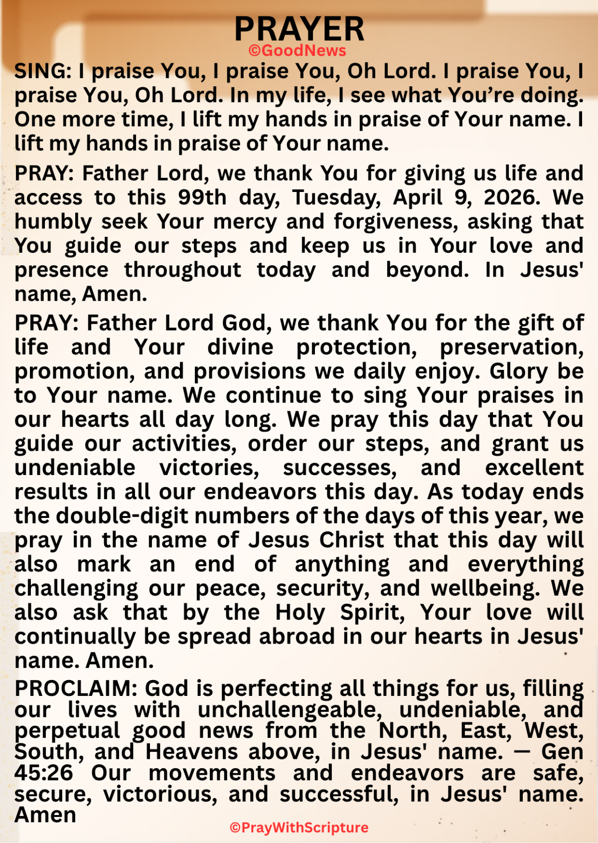 #PrayWithScriptureTodaysPrayer