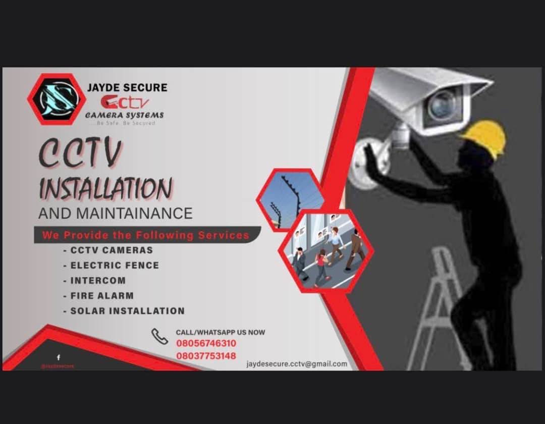 Reach out for ur cctv/solar sales and installation 08056746310 08037753148