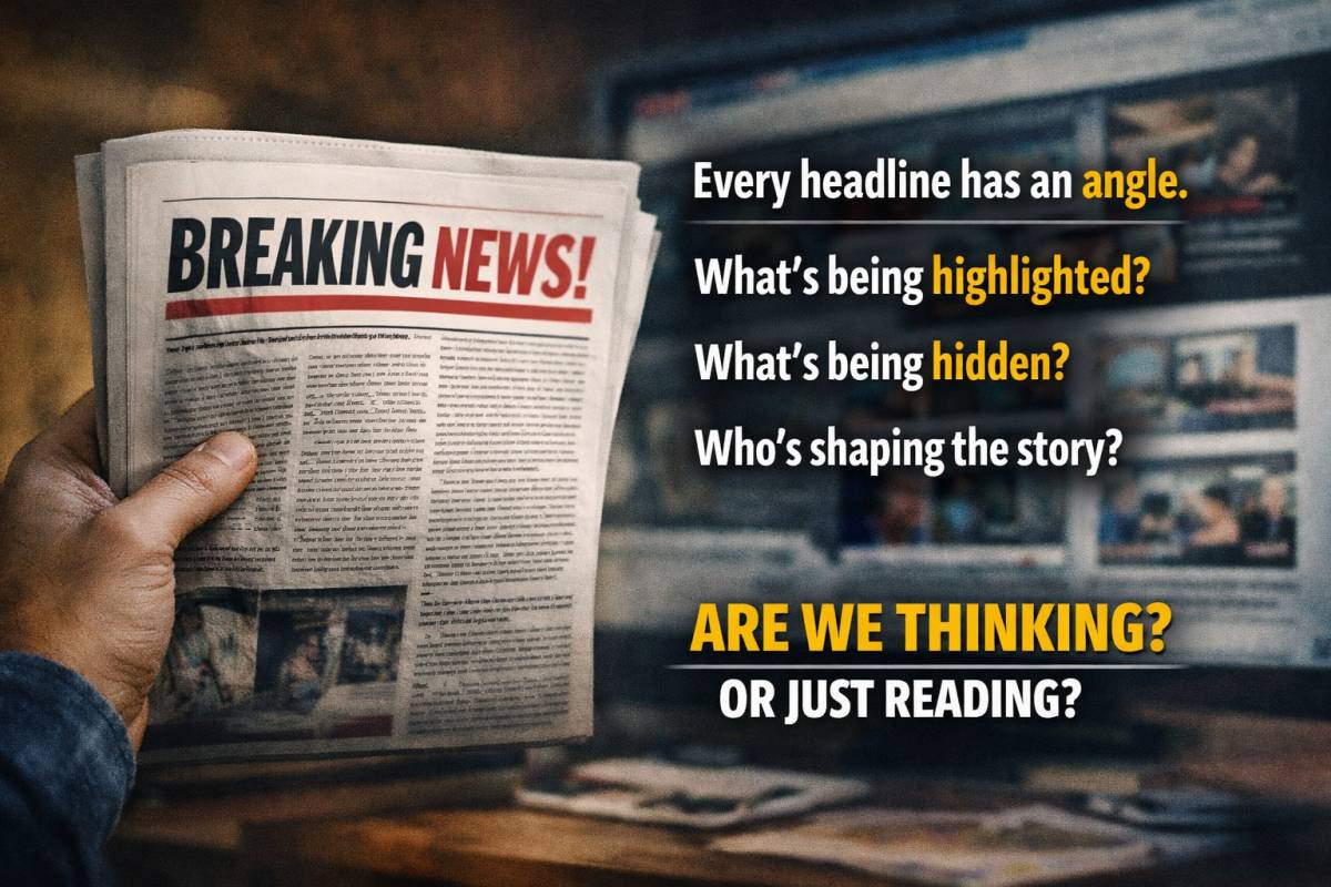 But how often do we question the angle behind it?
Every headline carries a perspective.

Every story...