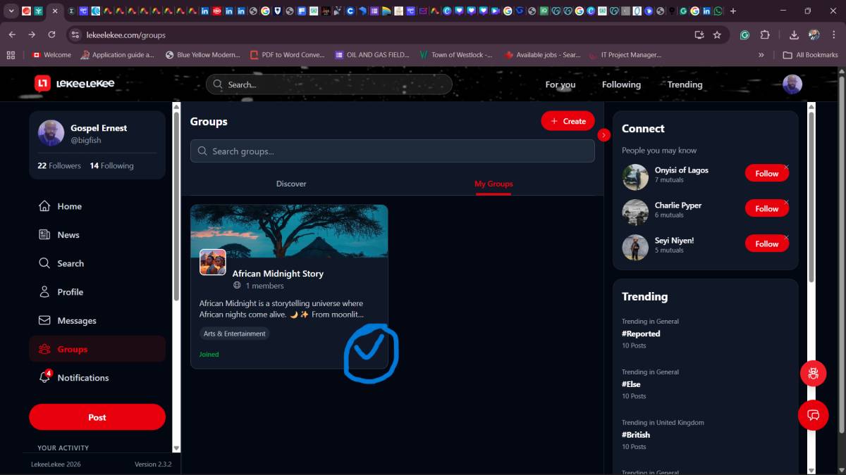 Hi LekeeLekee Team,
Please consider adding a Share button in the blue-circled spot on the group pag...