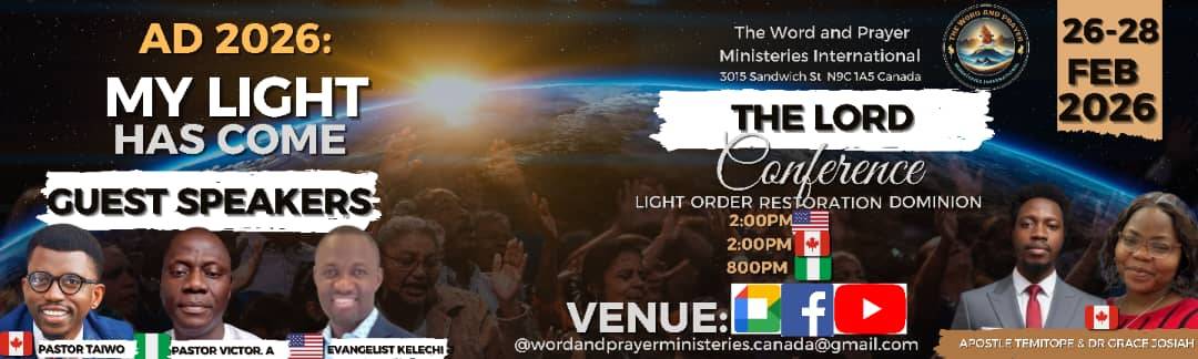 Join us to worship every Sunday 10am Est 4pm Wat