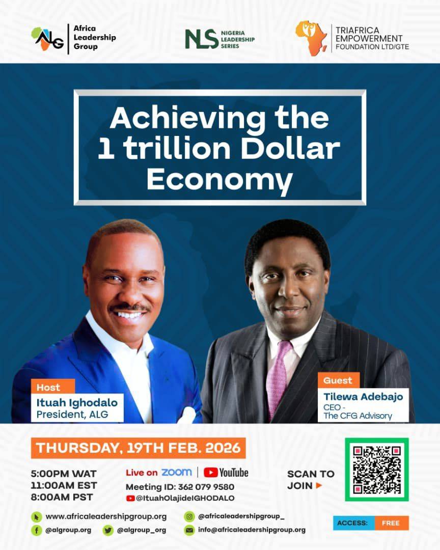 African Leadership Group is inviting you to join us on Thursday 19 February, 2026