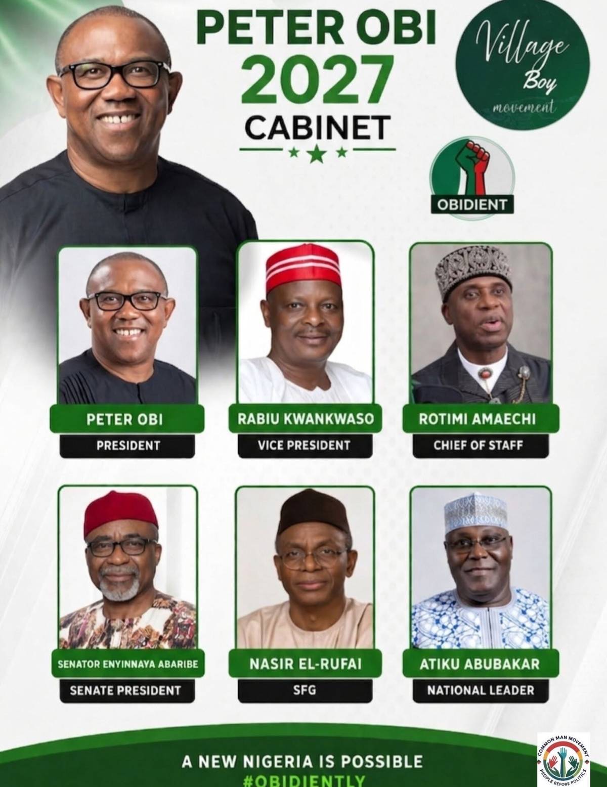 The cabinet is being formed quietly and strategically. If you still think we’re not winning this ele...