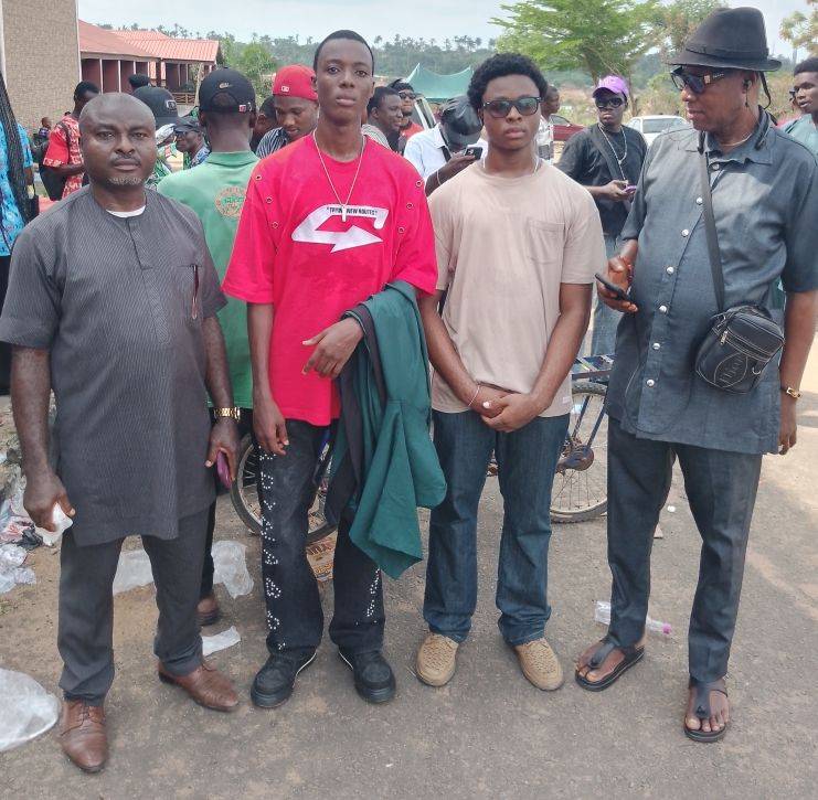 My nephew's matriculation @FUTO, 14th February 2026.
I; the celebrant Favour, my son Ugonna and my i...