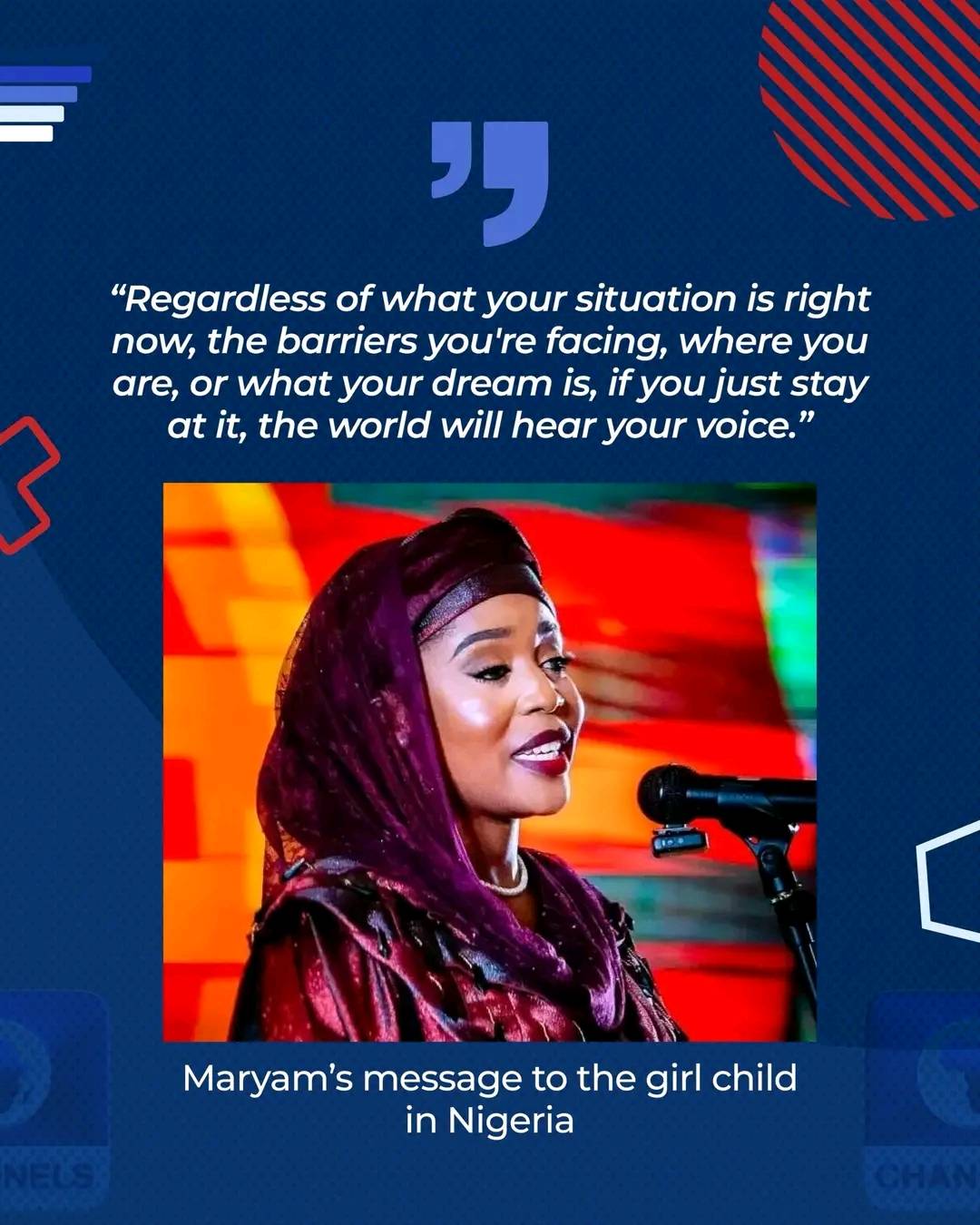 "REGARDLESS OF WHAT YOUR SITUATION IS RIGHT NOW, THE BARRIERS YOU'RE FACING, WHERE YOU ARE, OR WHAT...