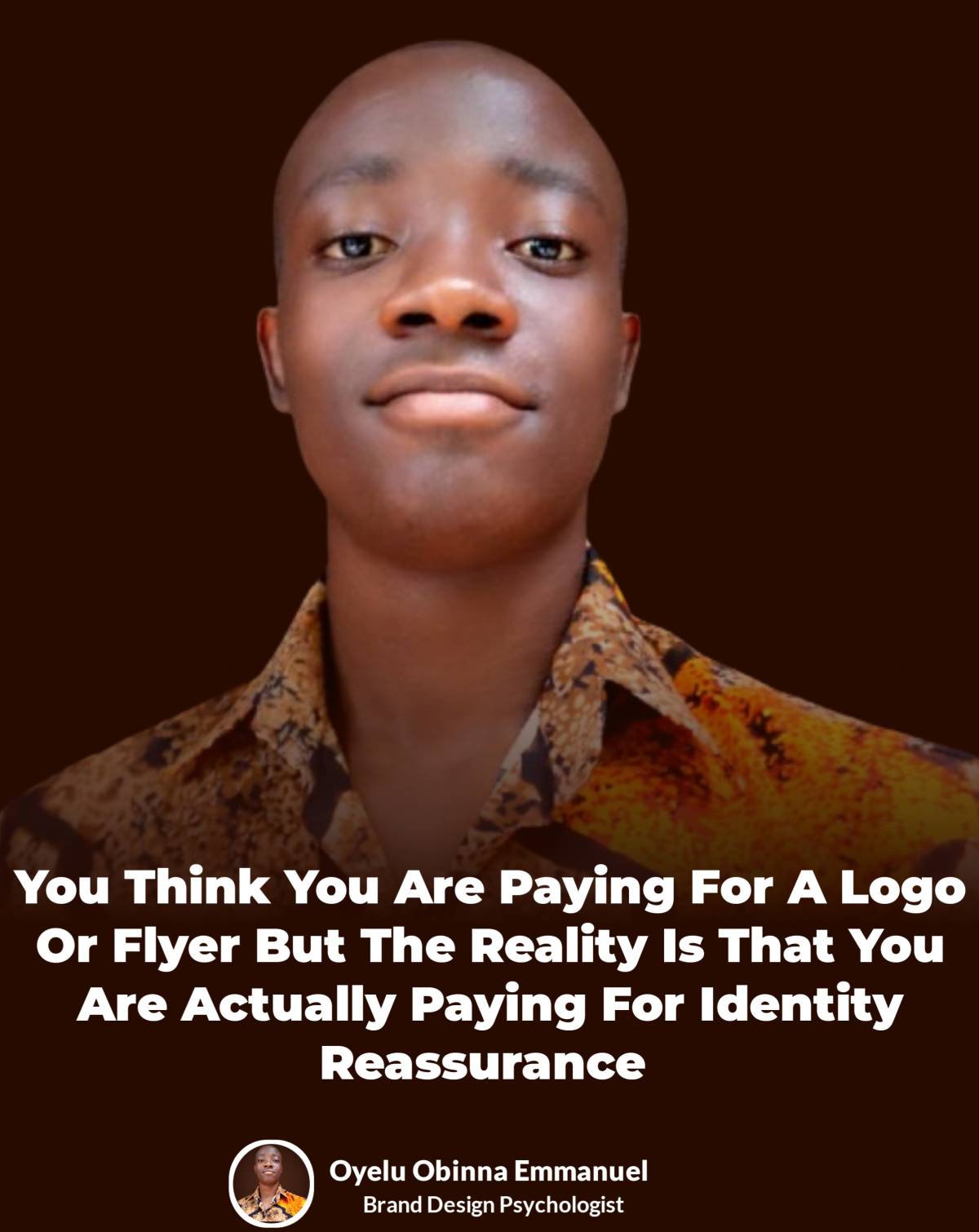 You must have been thinking that you pay designers for Logos right?
But what you are literarily do...