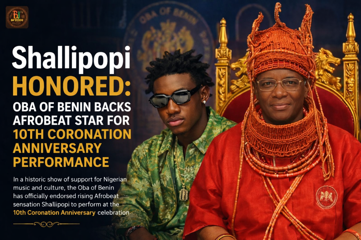 Shallipopi Honored: Oba of Benin Backs Afrobeat Star for 10th Coronation Anniversary Performance htt...