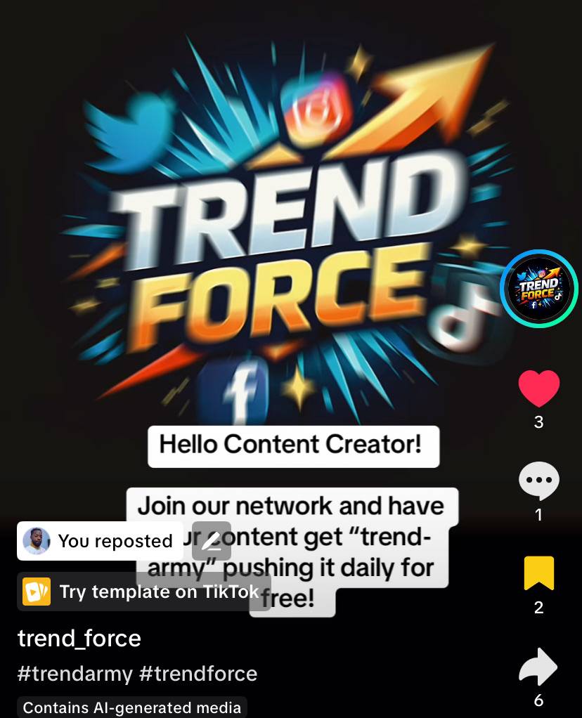 Hello Content Creators.
Join our network and have your contents get trend army pushing it daily for...