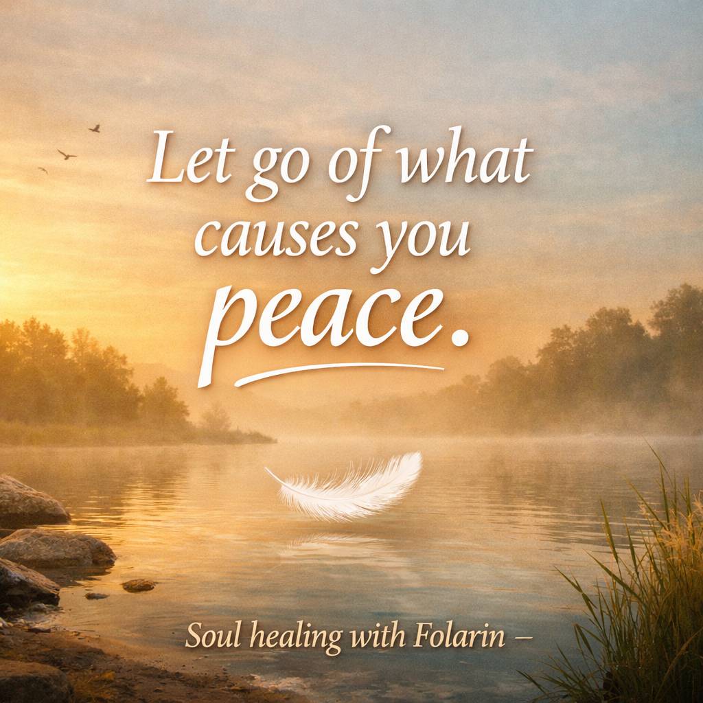 PROTECT YOUR PEACE
Let go of anything that costs you your peace. Not every fight is worth winning,...