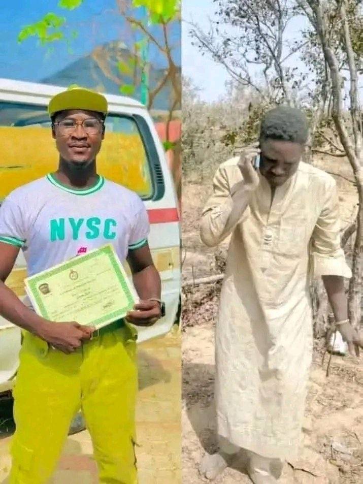 This is the corps member that was flogged live by bandits. To this hour, no single statement from an...