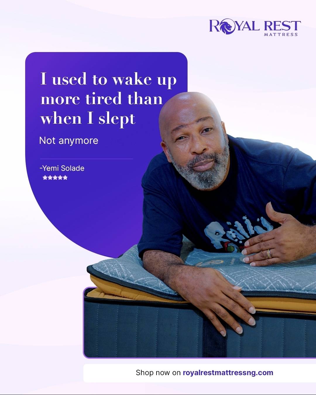 ROYALREST MATTRESS guarantees RESTORATIVE SLEEP!
