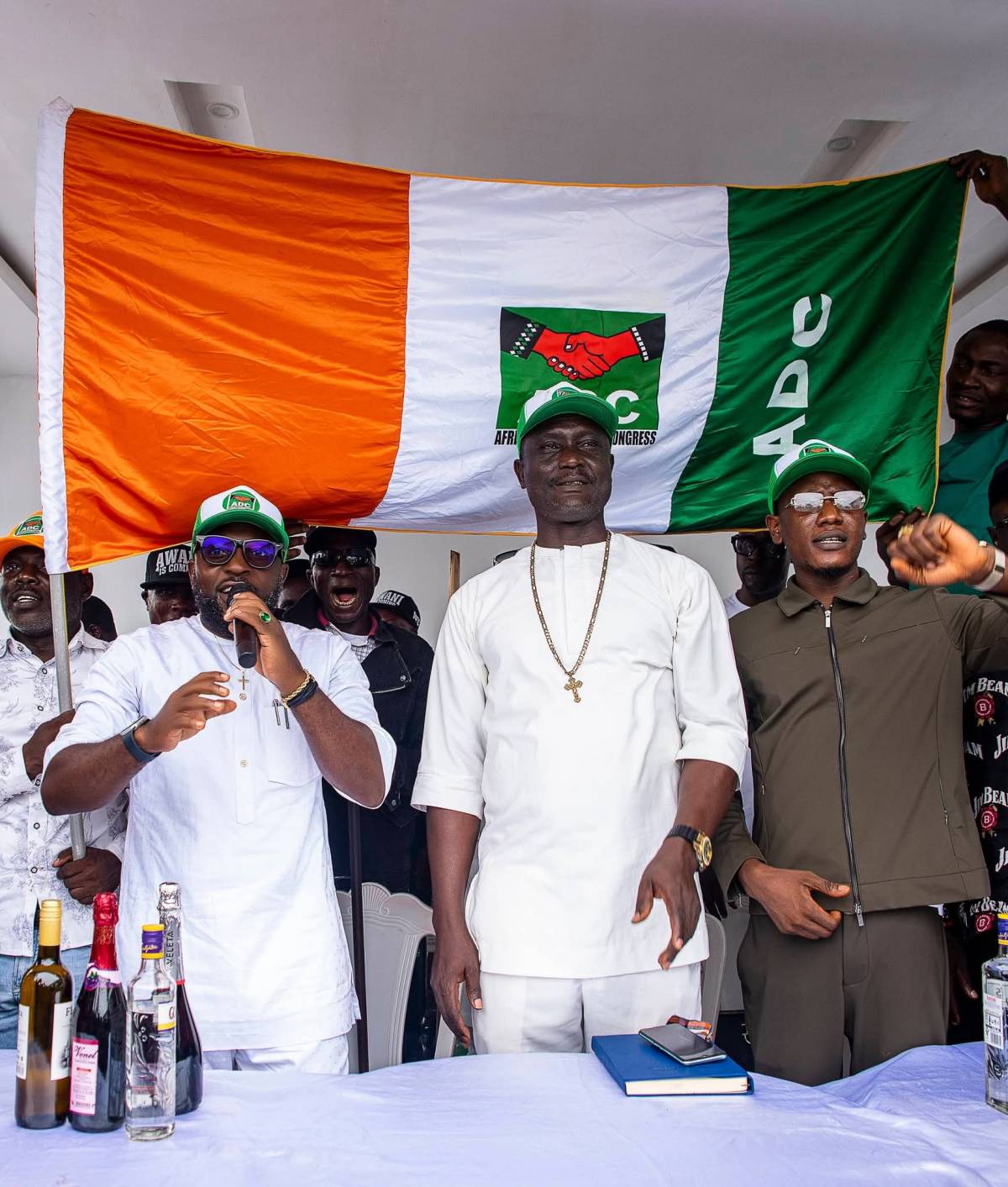 BREAKING NEWS: Massive Crowd as Barr. Estimaje Awani Defects to ADC
Warri, Delta State Thousands o...