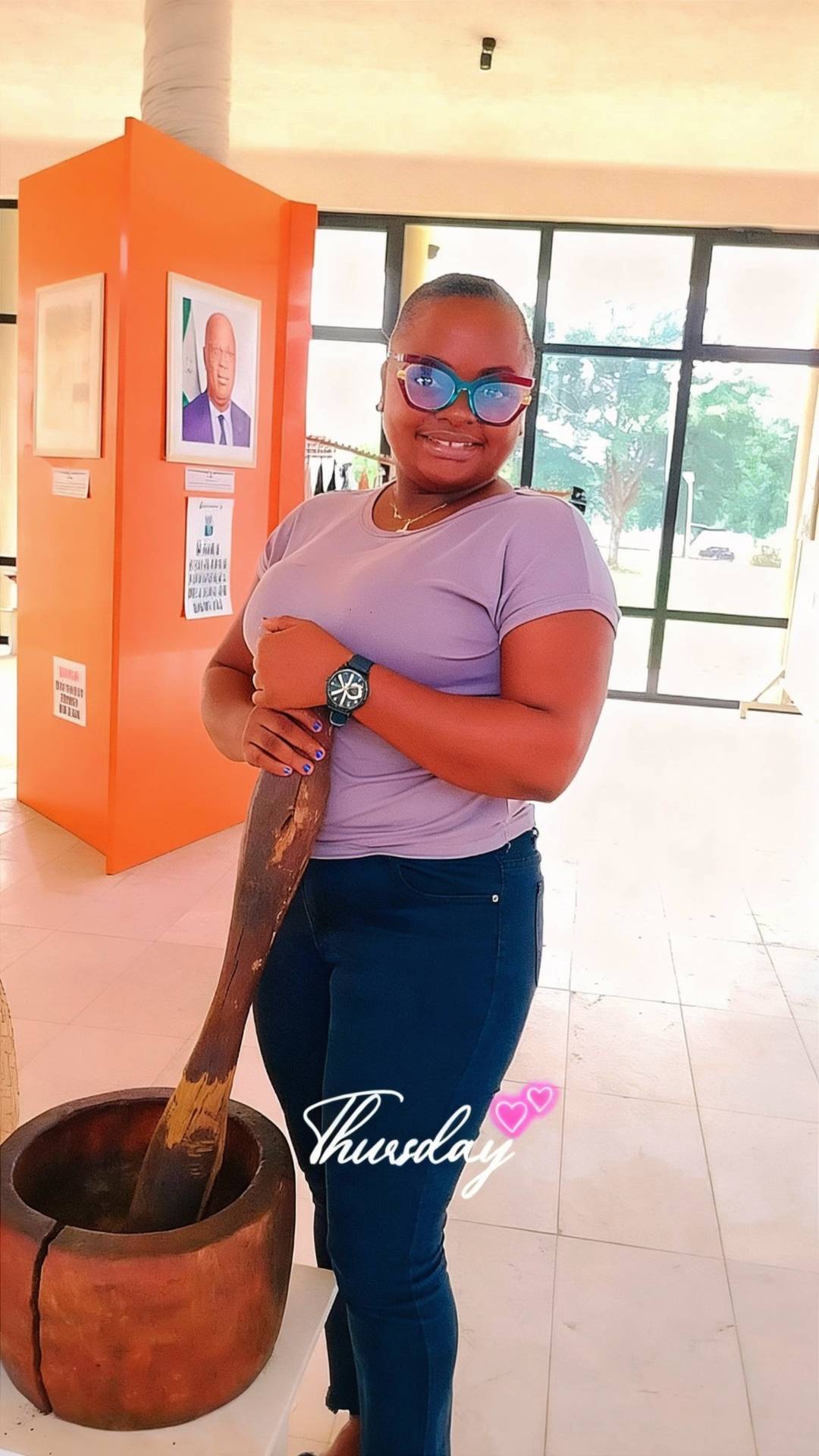 At Ibom Art Gallery 🥰💕