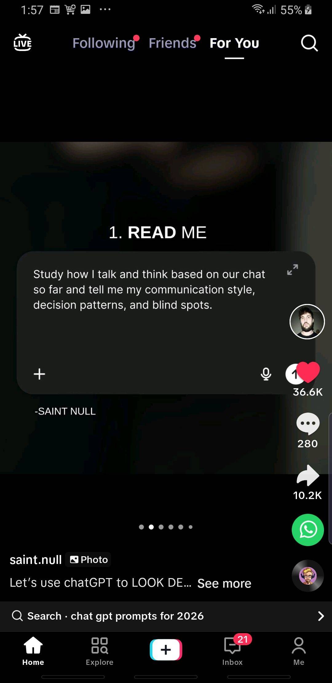 Try this prompt with chat Gpt. You will thank me later