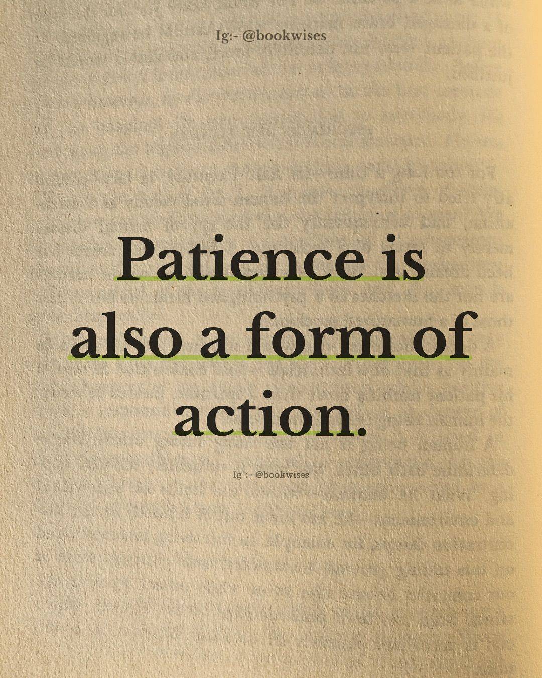 Yes! As you take your day to day activities seriously, be patient all the same!