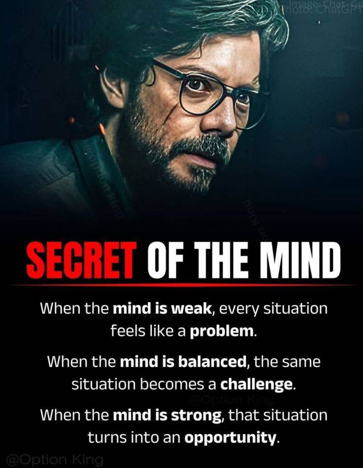 The real secret of the mind? What you feed it, it becomes.
Protect your thoughts, nurture positive b...