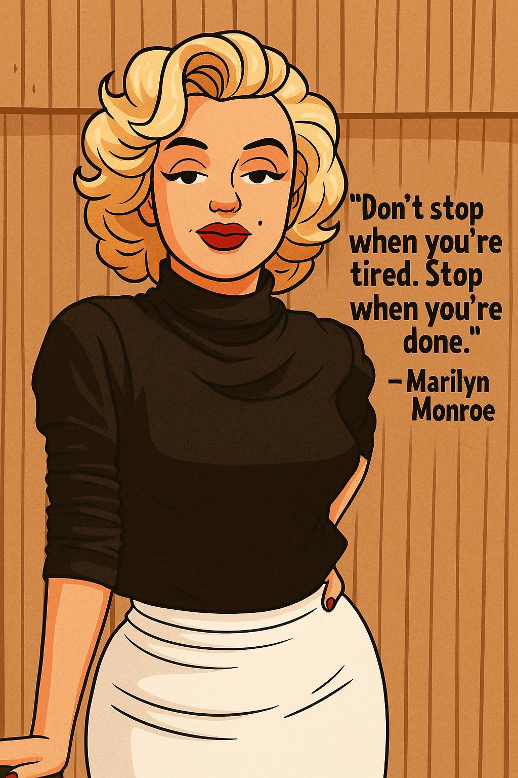 Marilyn Monroe
#Don't Stop when you're tired. Stop when you're done."
#motivational #quoteoftheday...