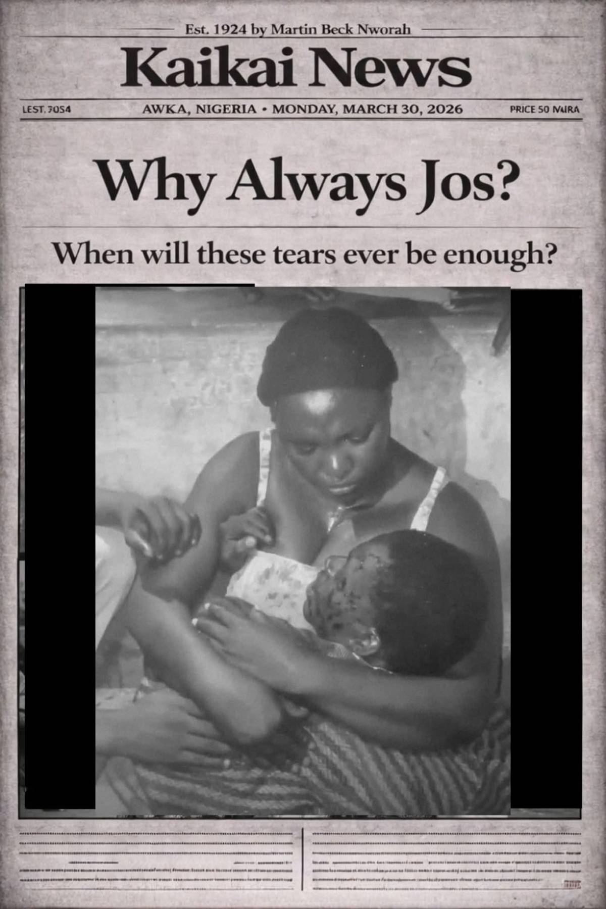 Safe Nigerians from the hands of the deadly bandits, Jos is burning.