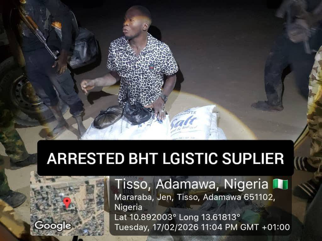 JUST IN: Suspected Boko Haram Logistics Supplier Arrested in Hong LGA.
The Nigerian Army troops hav...